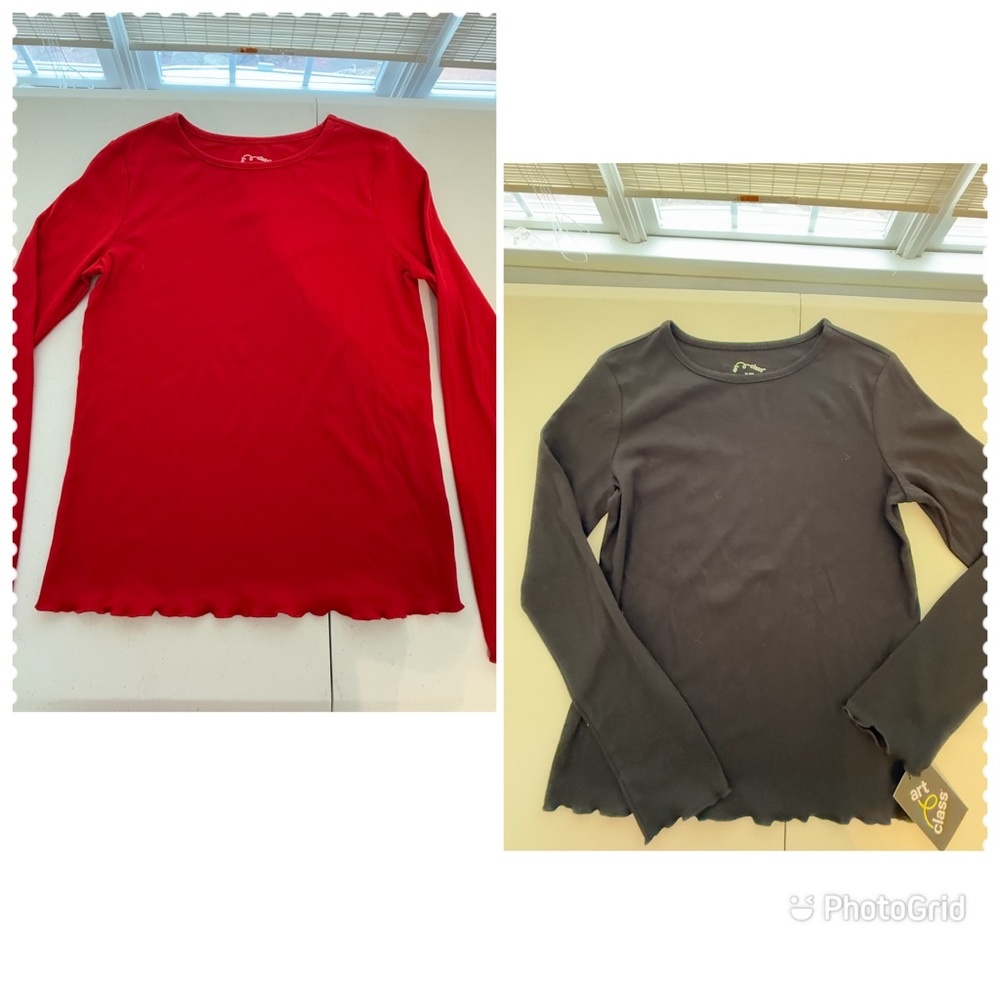 Art Class set of 2 Long Sleeve Top *ONE NEW & ONE GOOD USED CONDITION*